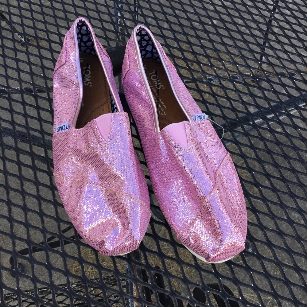 Sparkly Pink Toms